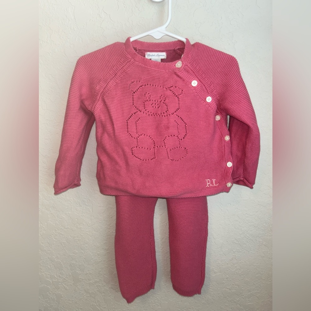 Ralph Lauren Teddy Sweater Set